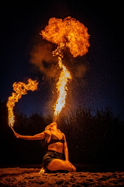Fire-breathing may give bad breath!